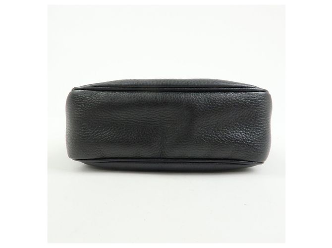 GUCCI Borsa a tracolla in pelle Interlocking G SOHO con frange Nero 308364 - vista 5
