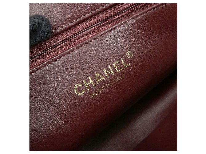 Borsa a tracolla CHANEL Chevron in pelle di vitello nera - vista 20