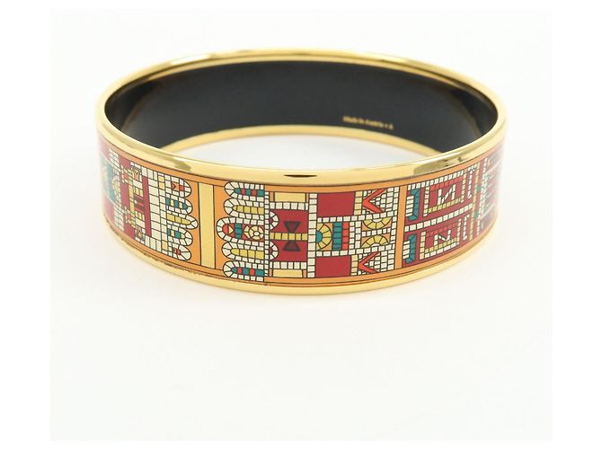 Hermès HERMES Email MM Bracciale Rigido in Metallo Placcato Oro Oro Rosso - vista 2