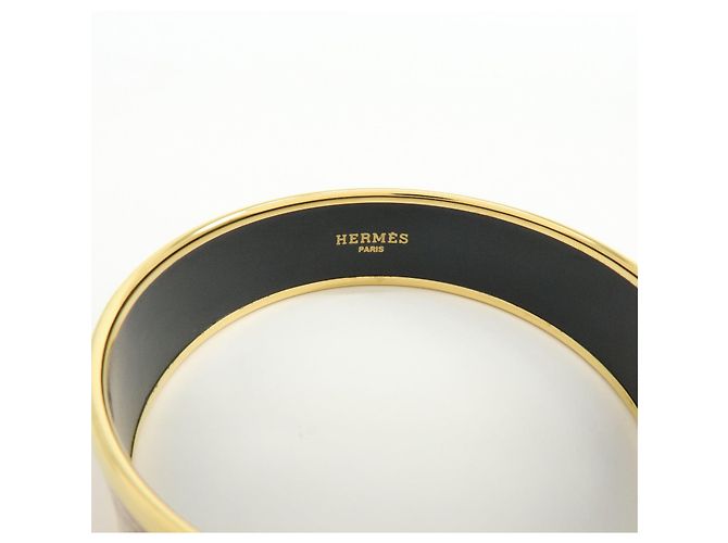Hermès HERMES Email MM Bracciale Rigido in Metallo Placcato Oro Oro Rosso - vista 8