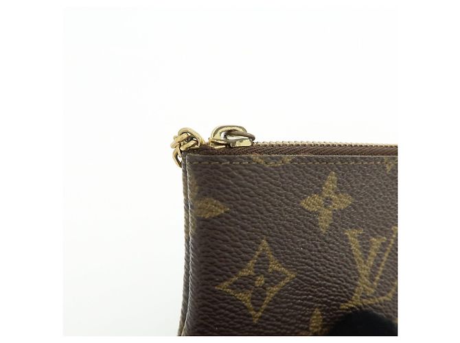 Louis Vuitton Monogram Pochette Cles Coin Case Key Case Brown M62650 - vista 10