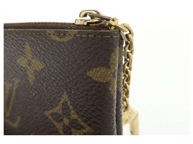 Louis Vuitton Monogram Pochette Cles Coin Case Key Case Brown M62650 - vista 13