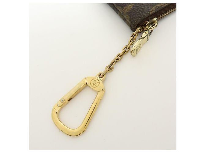 Louis Vuitton Monogram Pochette Cles Coin Case Key Case Brown M62650 - vista 15