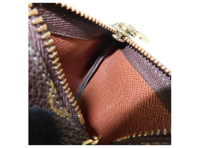 Louis Vuitton Monogram Pochette Cles Coin Case Key Case Brown M62650 - vista 17