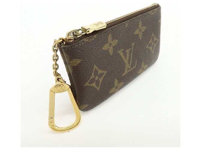 Louis Vuitton Monogram Pochette Cles Coin Case Key Case Brown M62650 - vista 4