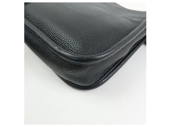 Borsa a tracolla PRADA in pelle Vitello Daino con logo triangolare Nero 1BH191 - vista 11
