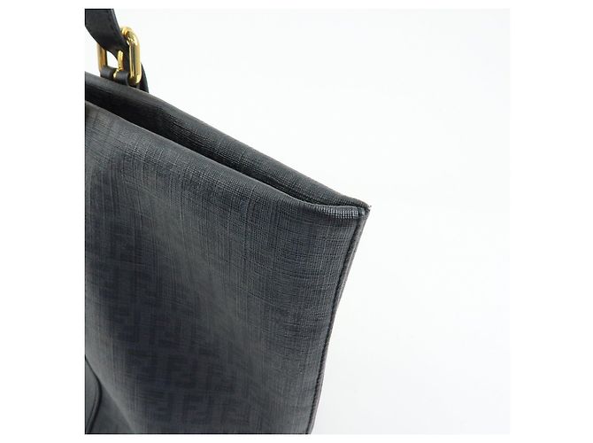 FENDI Borsa Tote e Borsa a Tracolla Zucchino in PVC e Pelle Nera 8BH215 - vista 13