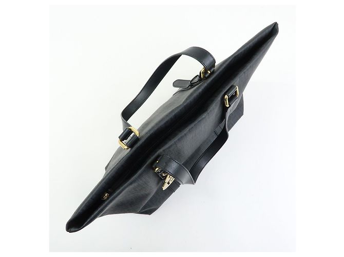 FENDI Borsa Tote e Borsa a Tracolla Zucchino in PVC e Pelle Nera 8BH215 - vista 16