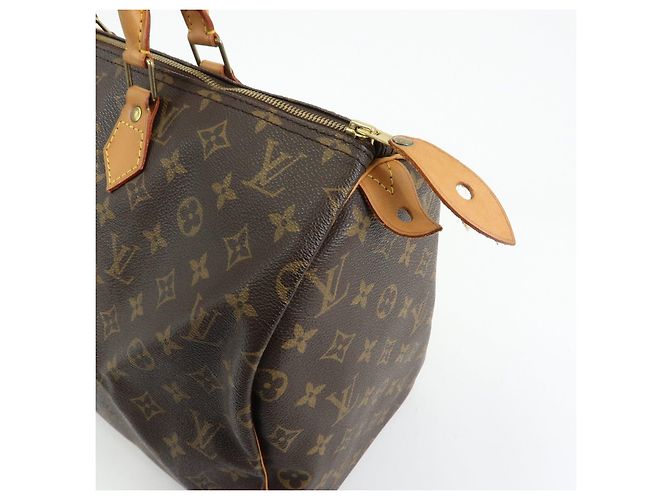 Louis Vuitton Monogram Speedy 40 Hand Bag Boston Bag Brown M41522 - vista 16