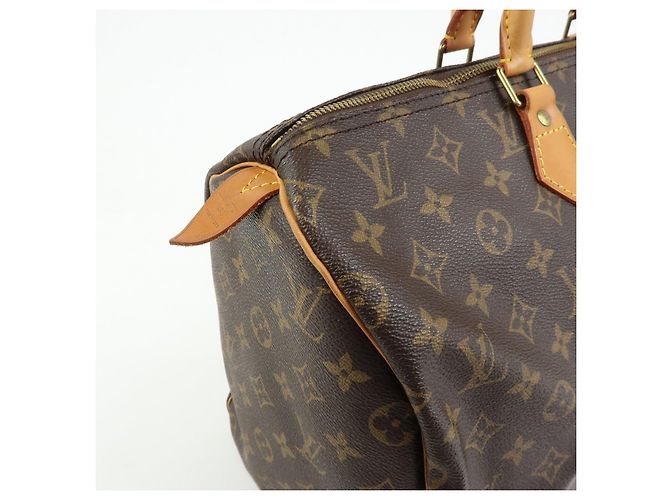 Louis Vuitton Monogram Speedy 40 Hand Bag Boston Bag Brown M41522 - vista 17