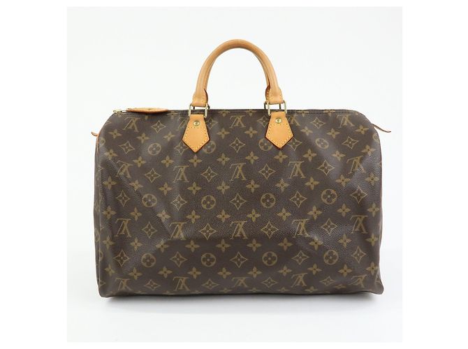 Louis Vuitton Monogram Speedy 40 Hand Bag Boston Bag Brown M41522 - vista 2