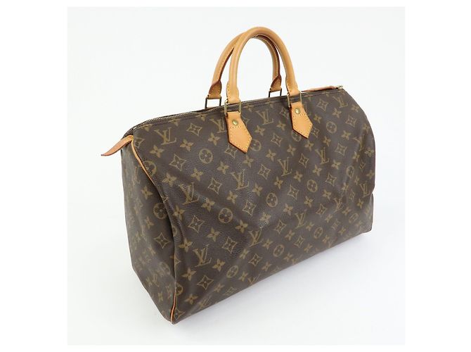 Louis Vuitton Monogram Speedy 40 Hand Bag Boston Bag Brown M41522 - vista 4
