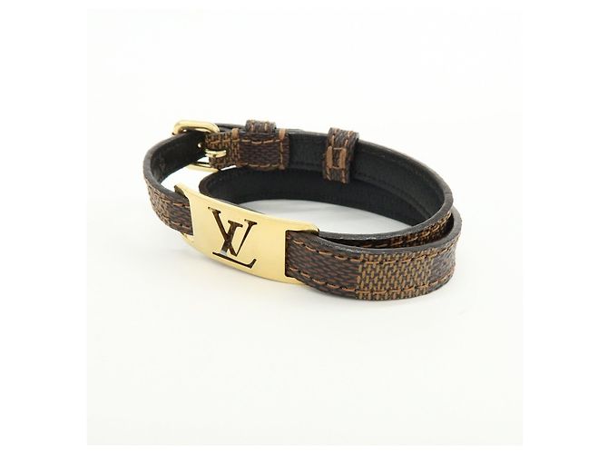 Bracciale Louis Vuitton Damier Sign It 19 Damier Ebene M6623 - vista 3
