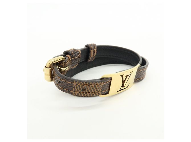 Bracciale Louis Vuitton Damier Sign It 19 Damier Ebene M6623 - vista 4