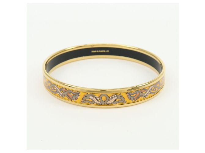 Hermès HERMES Email PM Bracciale Rigido Placcato Oro Oro Giallo - vista 2