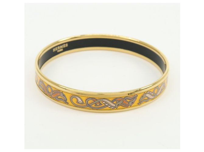 Hermès HERMES Email PM Bracciale Rigido Placcato Oro Oro Giallo - vista 4