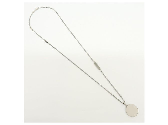 Louis Vuitton Collana LV Award Metal Necklace Pendant Silver M00911 - vista 2