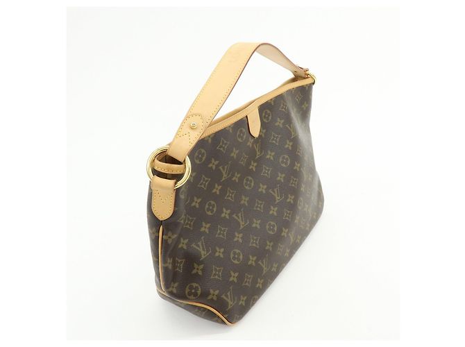 Borsa a tracolla Louis Vuitton Monogram Delightful PM Brown M40352 - vista 4