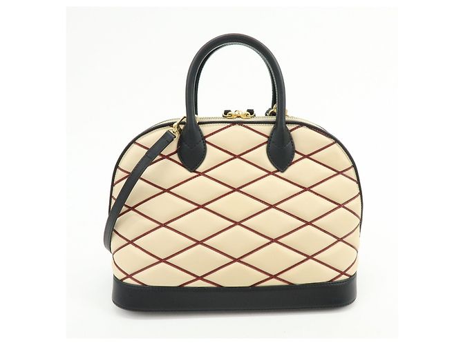 Louis Vuitton Malletage Alma PM 2Way Hand Shoulder Bag Natural M50001 - vista 2