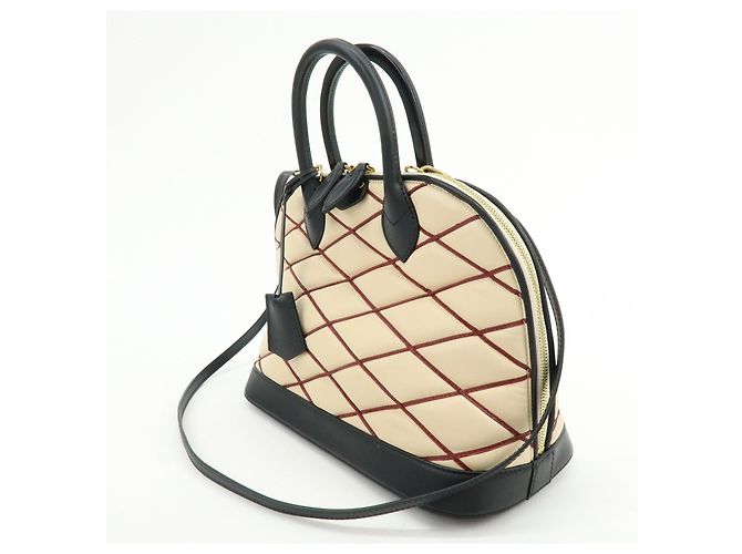 Louis Vuitton Malletage Alma PM 2Way Hand Shoulder Bag Natural M50001 - vista 3