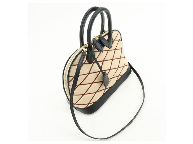 Louis Vuitton Malletage Alma PM 2Way Hand Shoulder Bag Natural M50001 - vista 4