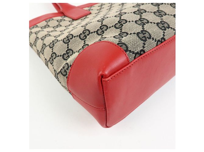 Borsa Tote GUCCI GG Canvas Leather Beige Rosso 002・1119 - vista 10