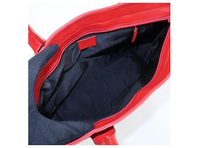 Borsa Tote GUCCI GG Canvas Leather Beige Rosso 002・1119 - vista 21