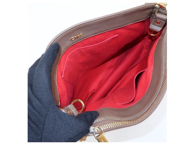 Chloé Borsa a tracolla Chloe Eden in pelle Marrone - vista 21
