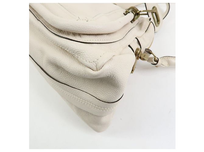Chloé Borsa 2Way Chloe Paraty in pelle Borsa a tracolla Borsa a mano Ivory - vista 14