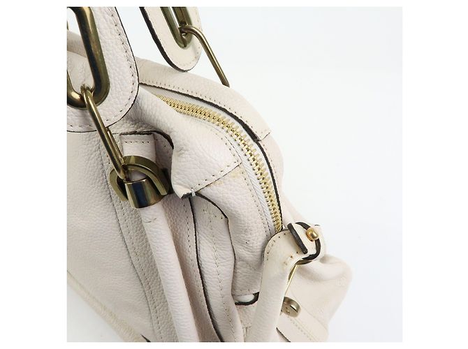 Chloé Borsa 2Way Chloe Paraty in pelle Borsa a tracolla Borsa a mano Ivory - vista 17