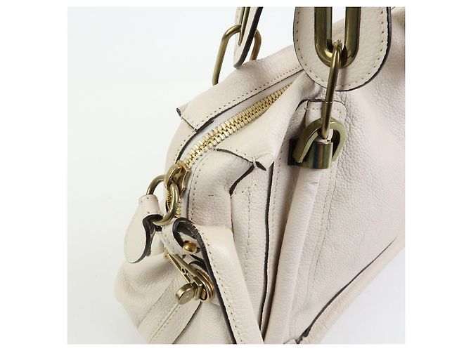 Chloé Borsa 2Way Chloe Paraty in pelle Borsa a tracolla Borsa a mano Ivory - vista 18