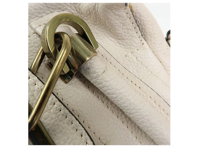 Chloé Borsa 2Way Chloe Paraty in pelle Borsa a tracolla Borsa a mano Ivory - vista 19