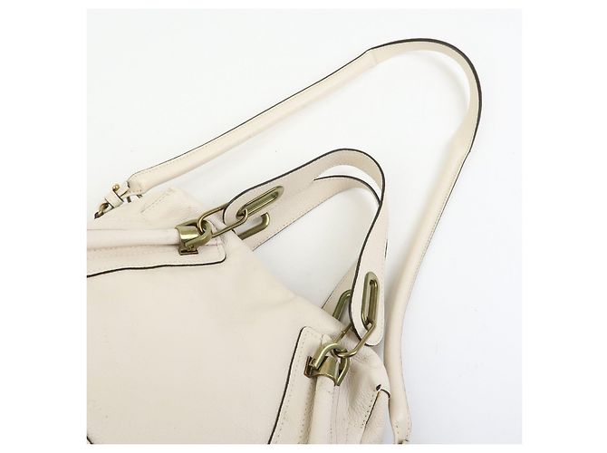 Chloé Borsa 2Way Chloe Paraty in pelle Borsa a tracolla Borsa a mano Ivory - vista 6