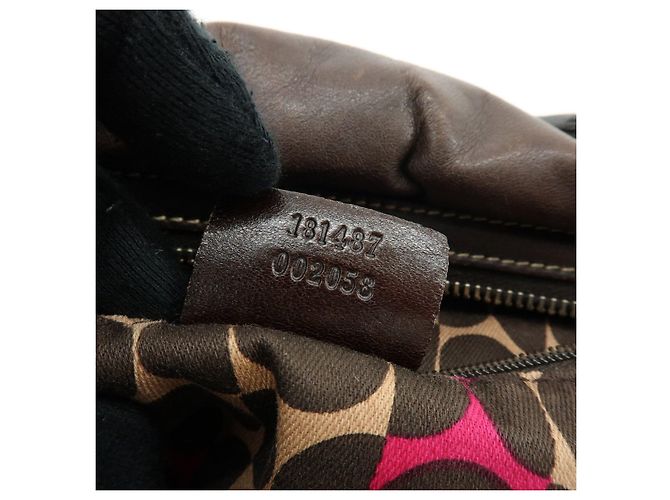 GUCCI Duchessa Leather Mini Boston Bag Hand Bag Dark Brown 181487 - vista 24