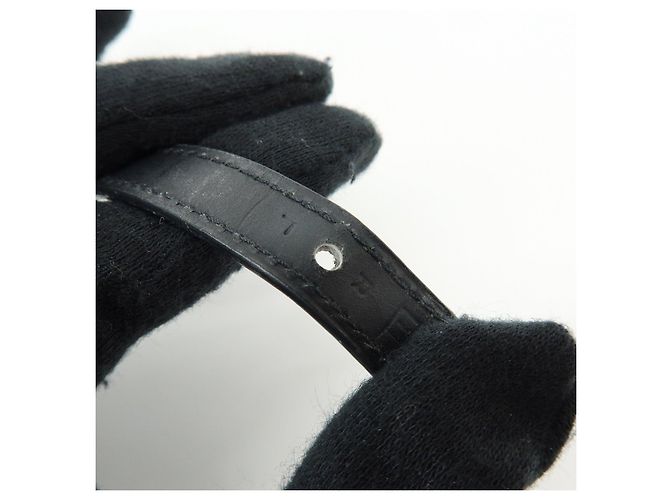 Hermès HERMES Serie Looping Bracciale in Pelle e Metallo Brown Black Silver - vista 13