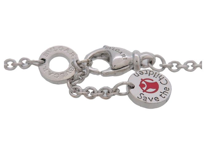 Bulgari BVLGARI B-zero1 Save the Children Bracelet SV925 Ceramic Silver Black - vista 4