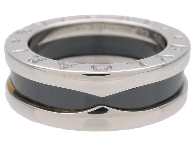 Bulgari BVLGARI B-Zero1 Save the Children Ring SV925 Schwarze Keramik #49 US4.5 - Ansicht 2