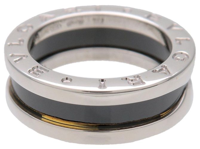 Bulgari BVLGARI B-Zero1 Save the Children Ring SV925 Schwarze Keramik #49 US4.5 - Ansicht 4