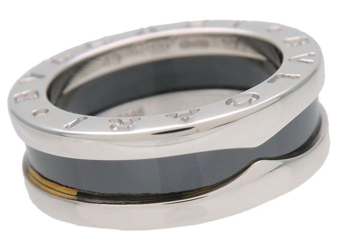 Bulgari BVLGARI B-Zero1 Save the Children Ring SV925 Schwarze Keramik #49 US4.5 - Ansicht 7
