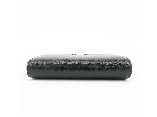 Cartera compacta bi-fold PRADA de piel Saffiano Negra 1ML225 - vista 5