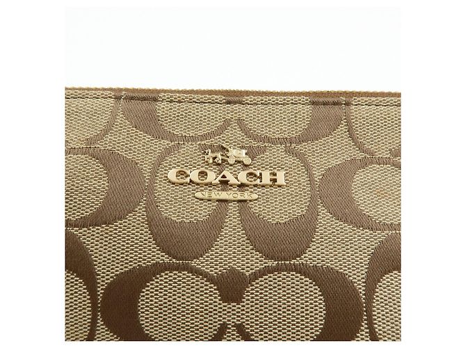 COACH Borsa a mano e a tracolla 2Way in pelle e tela Signature Beige Pink - vista 19