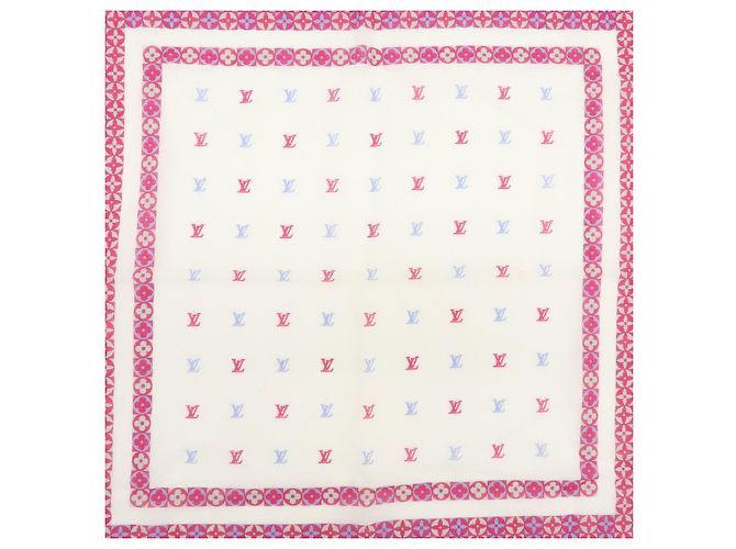 Louis Vuitton Monogram Cotton 100% Scarf Handkerchief Multicolor - vista 7