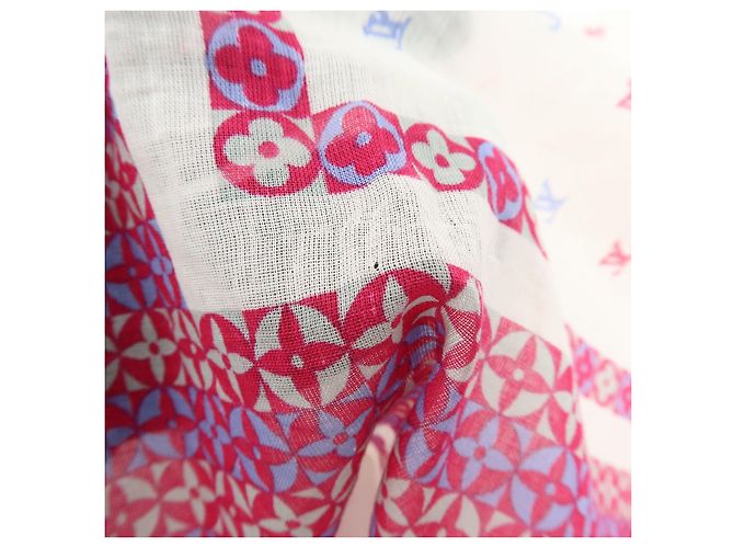 Louis Vuitton Monogram Cotton 100% Scarf Handkerchief Multicolor - vista 8