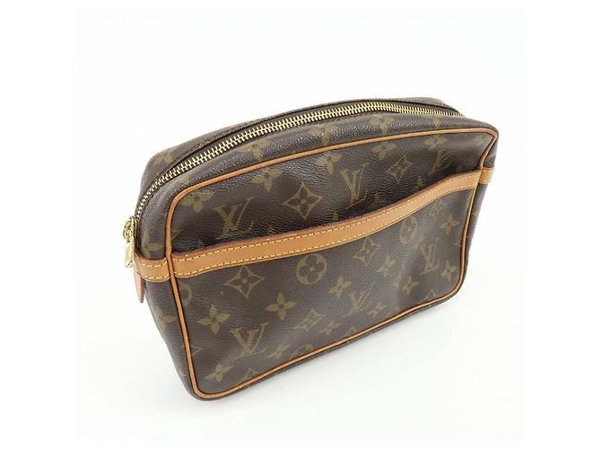 Louis Vuitton Monogram Compiegne 23 Pouch Clutch Bag Brown M51845 - vista 4