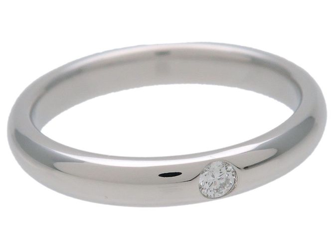 HARRY WINSTON Round Cut Ehering 1P Diamant PT950 Platin US6 - Ansicht 5