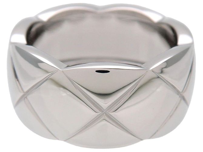 CHANEL COCO Crush Ring Large K18 750WG Weißgold #61 US9.5 J10573 - Ansicht 2