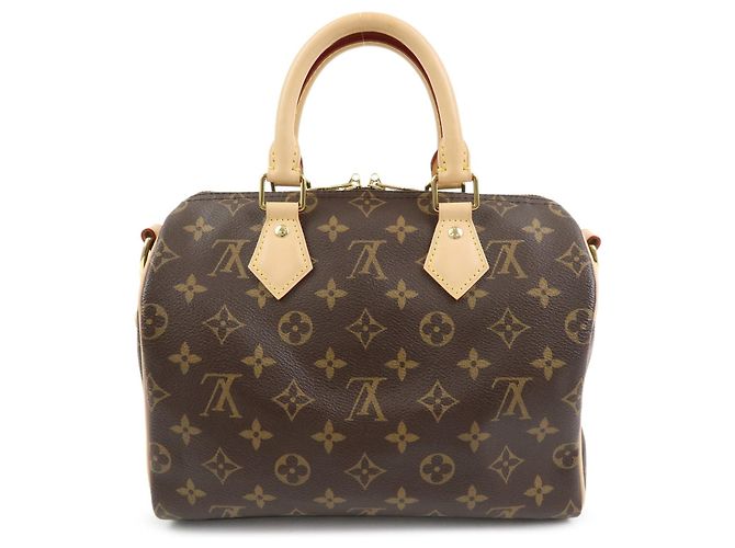 Louis Vuitton Monogram Speedy Bandouliere 25 2Way Bag Brown M46977 - vista 2