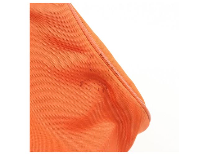 Autre Marque Borsa a tracolla e borsa a mano PRADA in nylon e pelle con logo triangolare, Orange - vista 20