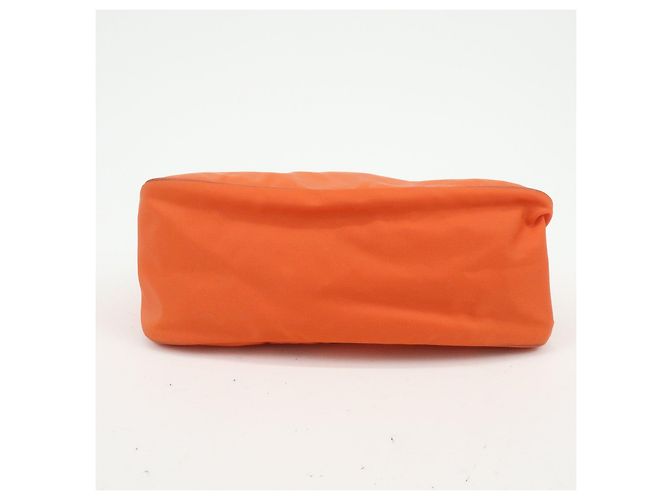 Autre Marque Borsa a tracolla e borsa a mano PRADA in nylon e pelle con logo triangolare, Orange - vista 5