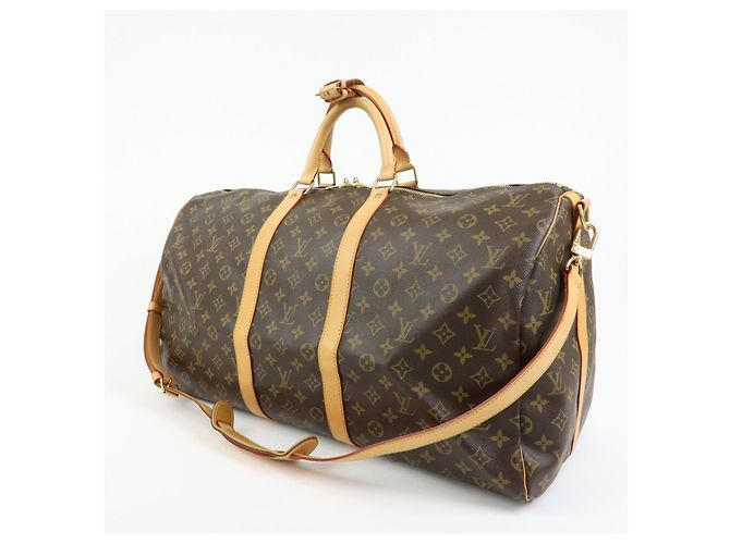 Louis Vuitton Monogram Keep All Bandouliere 55 Boston Bag M41414 - vista 3